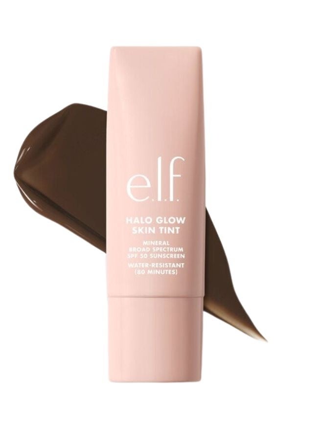 elf e.l.f. Halo Glow Skin Tint Light Coverage Foundation SPF 50 – 18 Rich Neutral (Rich with Neutral Undertones) Hydrating Dewy Finish Mineral Sunscreen, 50 ml - Image 1